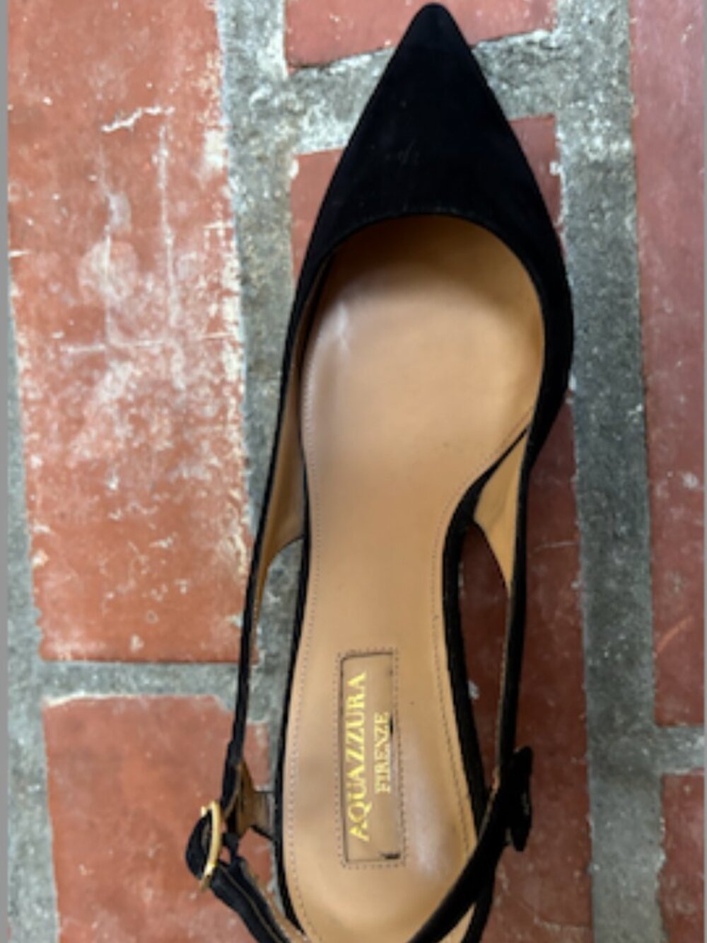 Aquazzura Size 36 (6) Black Suede Sandals